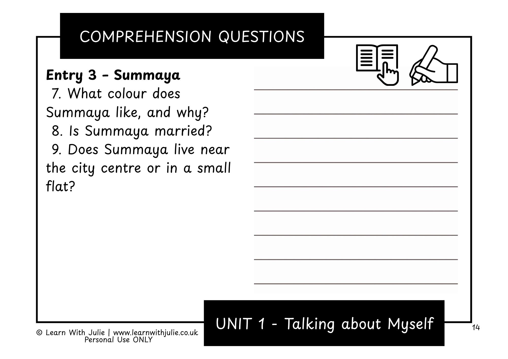 ESOL for Everyday – Talking About Myself (Unit 1) - Image 3